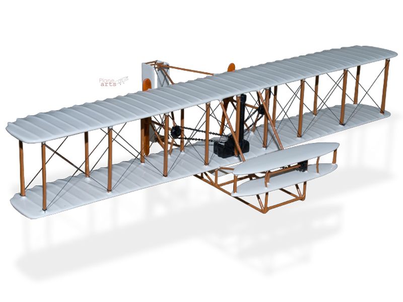 Wright Flyer Kitty Hawk Wood Desktop Airplane Model