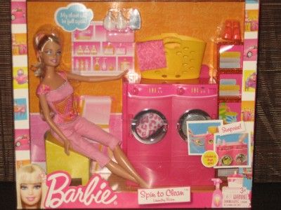 Barbie Laundry Room Furniture Washer Dryer Really Spins