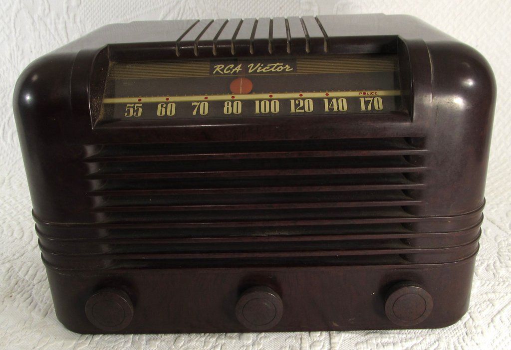 antique rca victor radio fm am