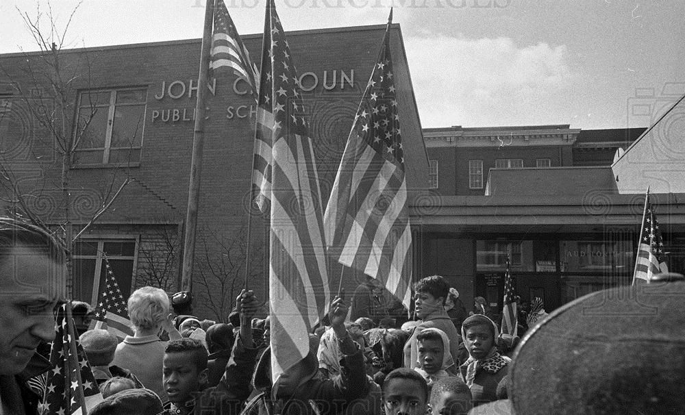 Negs Flag Ceremony for Dr. Martin Luther King Jr, Chicago IL 1968  6