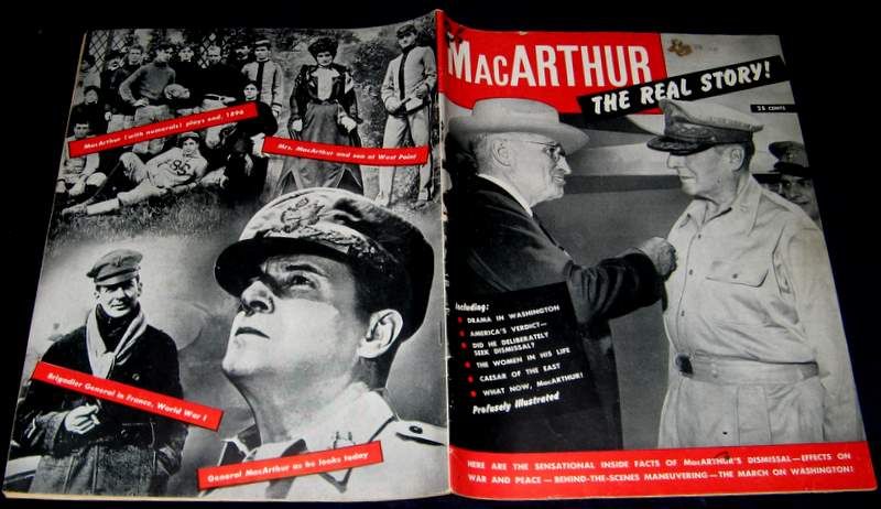 General Douglas MacArthur 1951 Pictorial Real Story