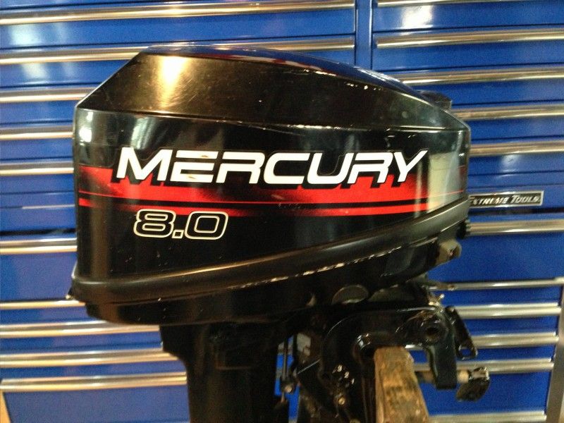 1997 Mercury 8 HP Outboard Motor 2 Stroke Tiller Engine Water Ready