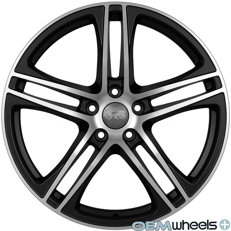 19 Black Machine s Line R8 Style Wheels Fits Audi Q5 Quattro VW