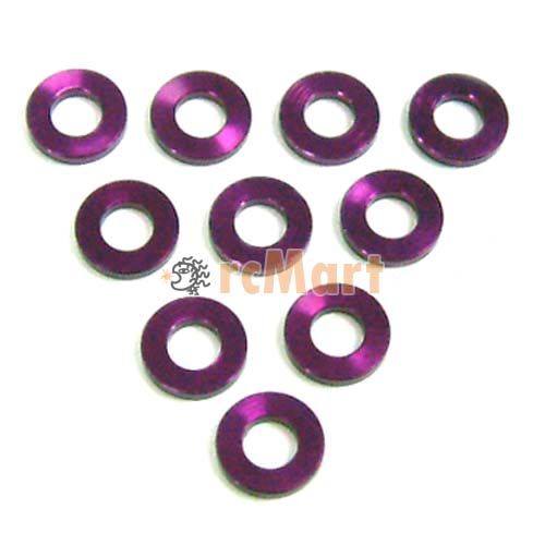 3Racing M3 Flat Washer 1 5mm Purple for 1 10 EP GP Touring RC Car