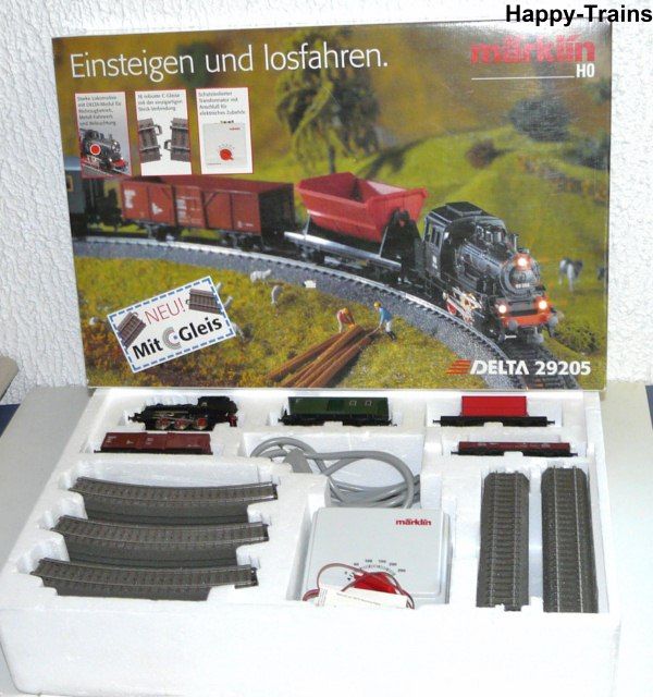 Maerklin 29205 Delta Startpackung BR 89 3 Gueterwagen Trafo 6647