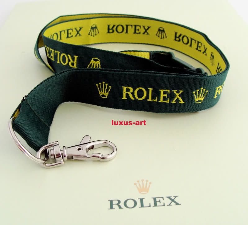ROLEX Lanyard Keyring Schlüsselanhänger mit Rolex Logo Krone NEU RAR