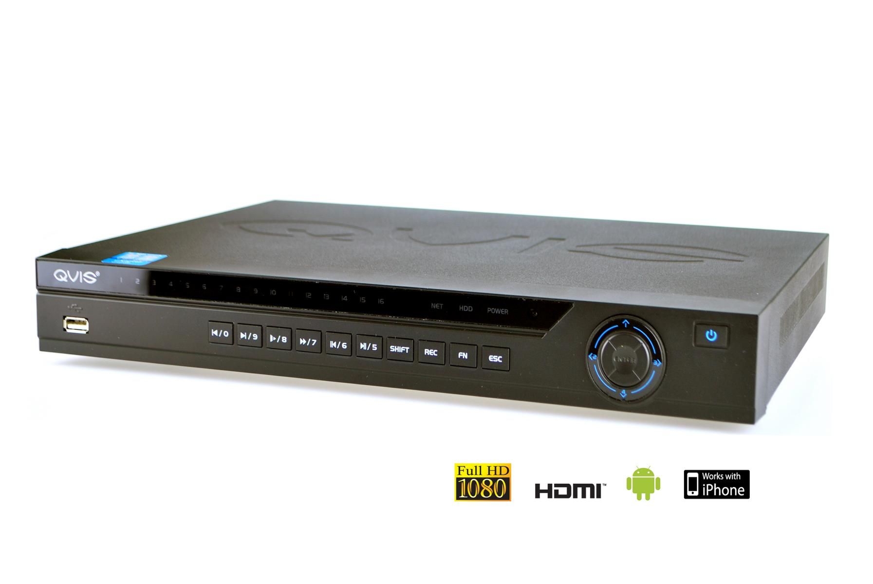 Videoüberwachung 16 Kanal Full HD DVR Rekorder H.264 1080p HDMI