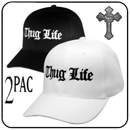 Brand New Thug Life Caps. Velcro Adjuster at Back to fit most Adults