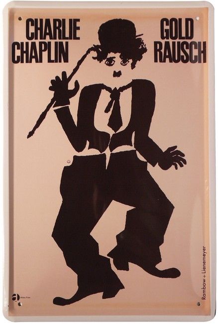 Charlie Chaplin   Goldrausch 20 x 30 Metallschild 229