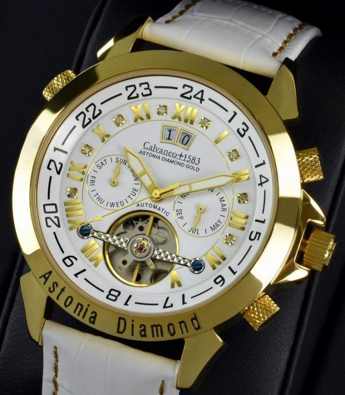 Astonia Diamond Gold WHITE EDITION Feinste Automatik Edition 1 349 EUR
