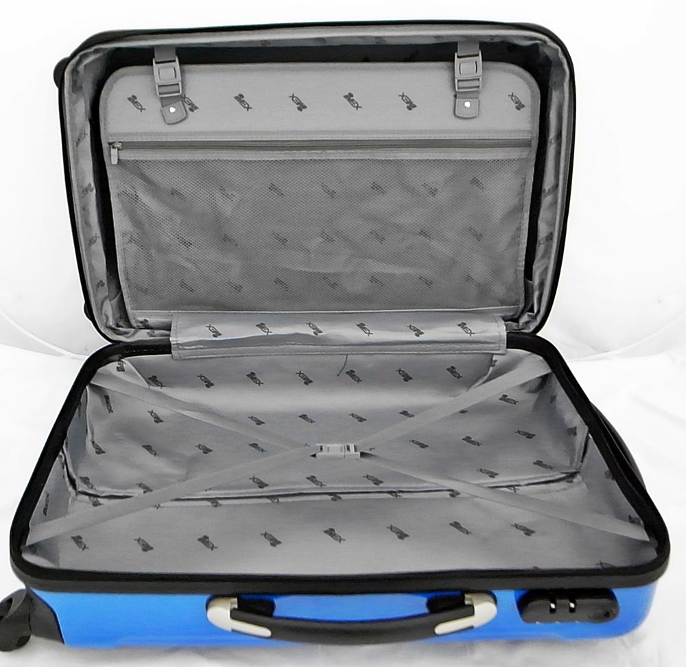 Koffer Hartschalenkoffer Trolley Reisekoffer Polycarbonat Blau