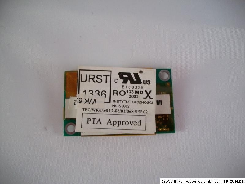 Card Anatel 1353A L4AINT Toshiba Satellite M40X 295 A60 632