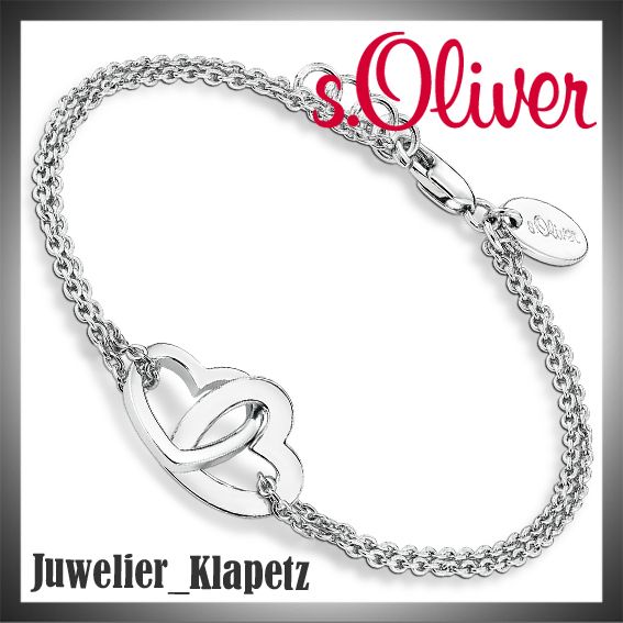 Oliver Schmuck SO657/01 Damen Armband Silber mit Herz 19 cm NEU