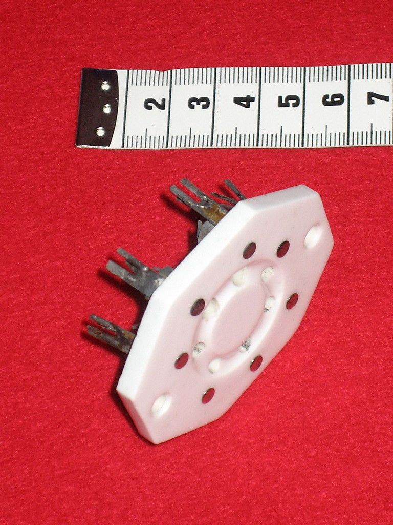 Keramik HAMMARLUND Sockel Fassung Röhre Tube Socket 813