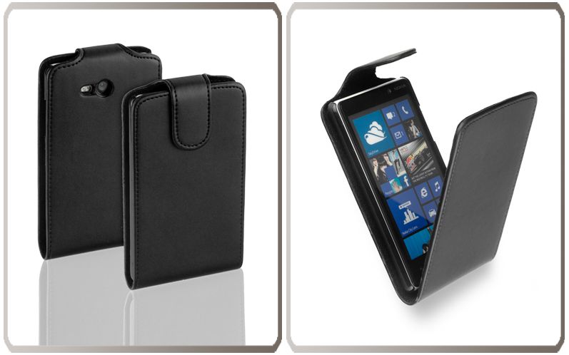 lumia820 Exklusives New Flip Style Case Tasche f Nokia Lumia 820 Etui