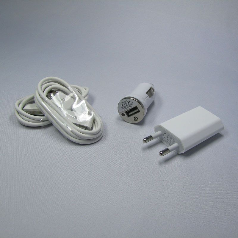 iPhone 3G 3GS 4G iPod iPad Ladekabel Netzteil KFZ USB