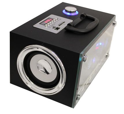 Mobiler Lautsprecher Box  MP4 Player Radio USB SD mit Fernbedienung