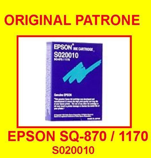 EPSON Patrone Ink Cartridge SQ 870 / 1170 S020010 Black Neu OVP