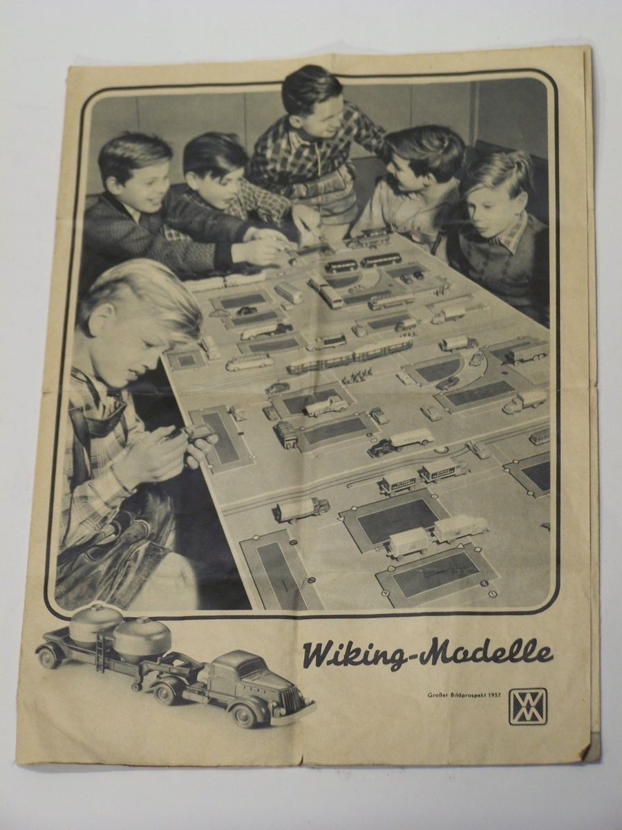 Wiking Original Katalog Prospekt von 1957