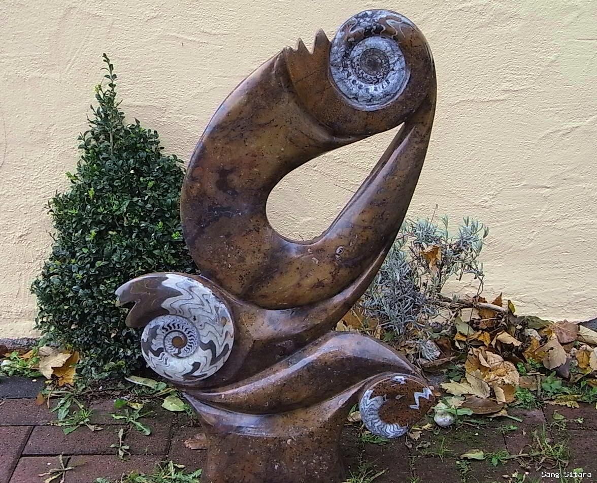 Superschöne Riesige Ammonit Skulptur 52,5Kg 1,00Meter *TOP*