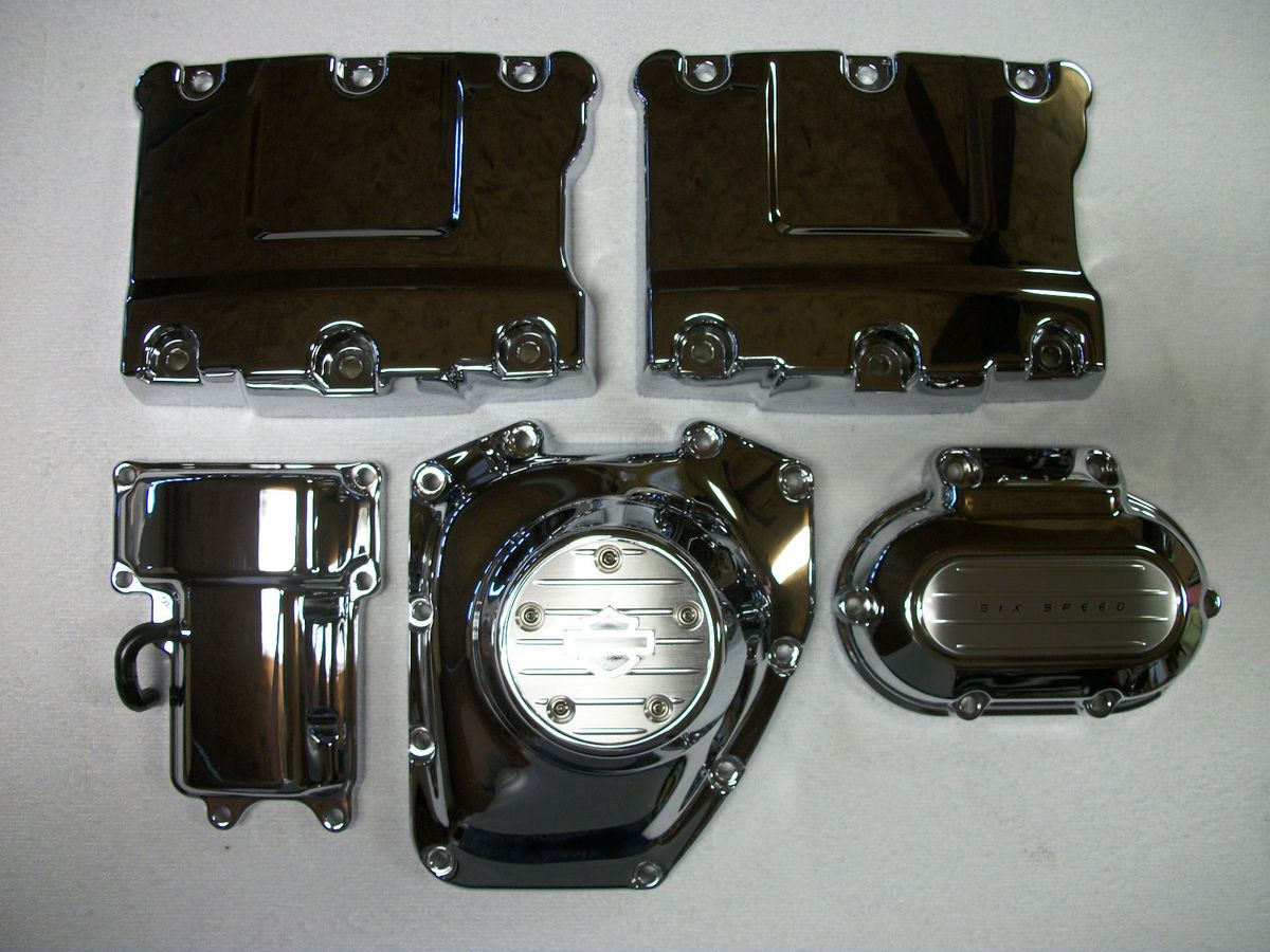 Harley Davidson Chrome Engine and Transmission Covers Twin Cam