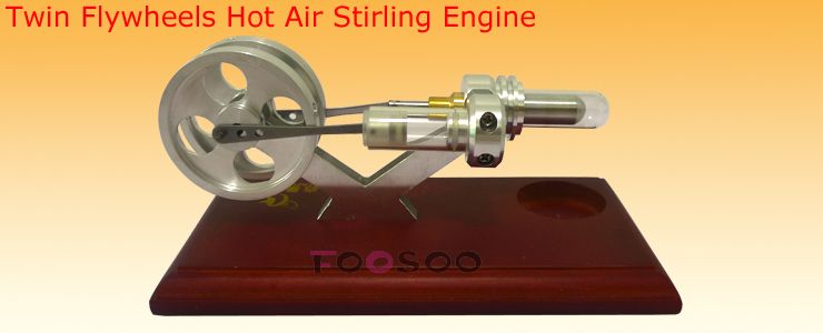 Flywheels Hot Air Stirling Engine 1,500 RPM Educational Teaching Toy